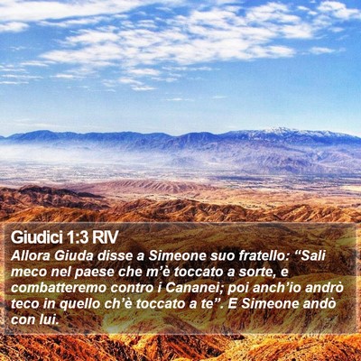 Giudici 1:3 RIV Bible Verse Image