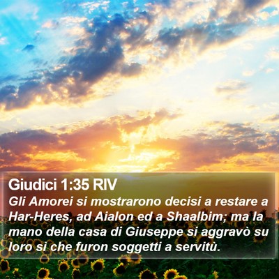 Giudici 1:35 RIV Bible Verse Image
