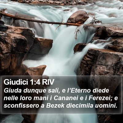 Giudici 1:4 RIV Bible Verse Image