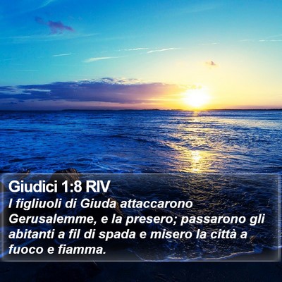 Giudici 1:8 RIV Bible Verse Image