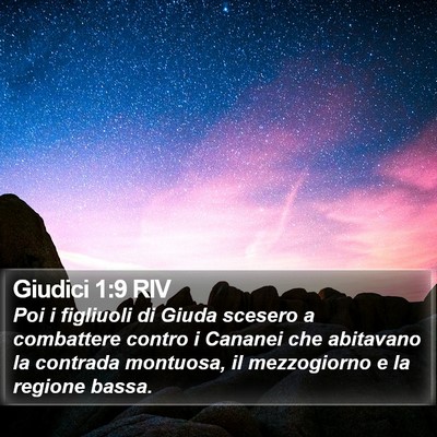 Giudici 1:9 RIV Bible Verse Image