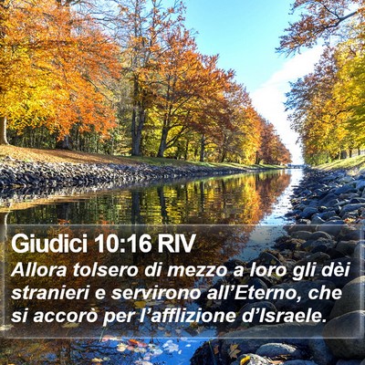Giudici 10:16 RIV Bible Verse Image