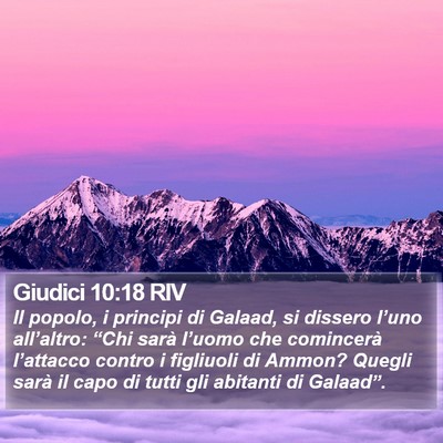 Giudici 10:18 RIV Bible Verse Image