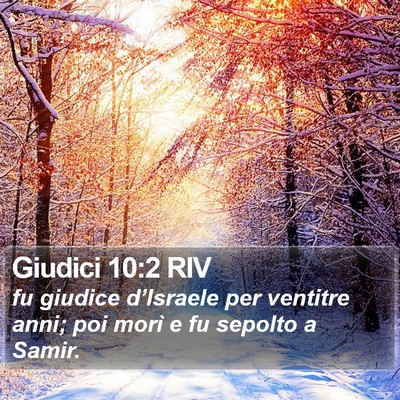 Giudici 10:2 RIV Bible Verse Image