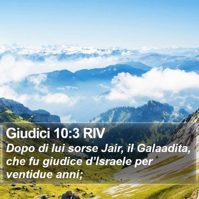 Giudici 10:3 RIV Bible Verse Image