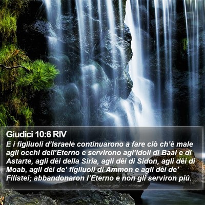 Giudici 10:6 RIV Bible Verse Image