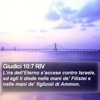 Giudici 10:7 RIV Bible Verse Image