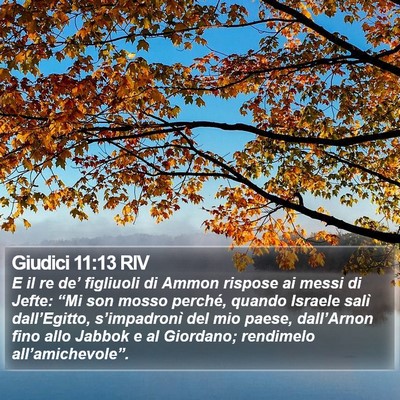 Giudici 11:13 RIV Bible Verse Image