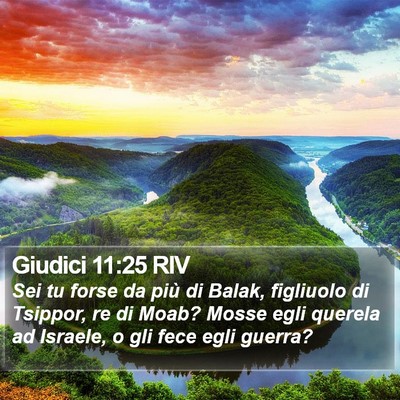 Giudici 11:25 RIV Bible Verse Image