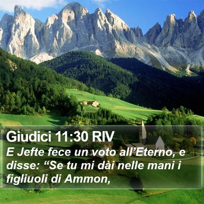 Giudici 11:30 RIV Bible Verse Image