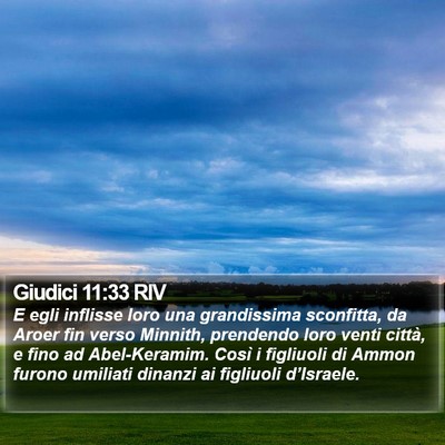 Giudici 11:33 RIV Bible Verse Image