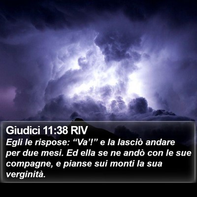 Giudici 11:38 RIV Bible Verse Image