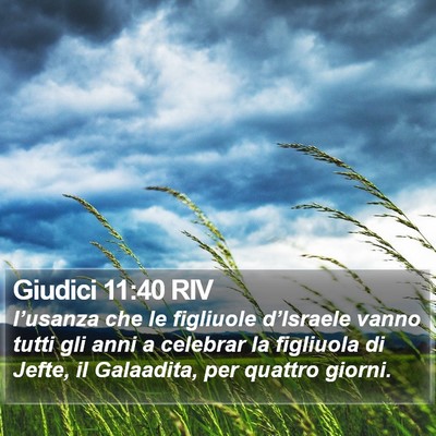 Giudici 11:40 RIV Bible Verse Image
