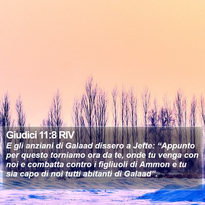 Giudici 11:8 RIV Bible Verse Image