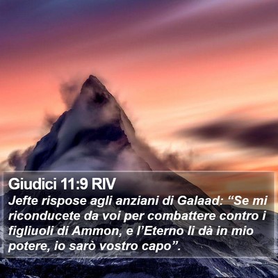 Giudici 11:9 RIV Bible Verse Image