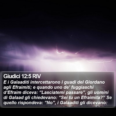 Giudici 12:5 RIV Bible Verse Image