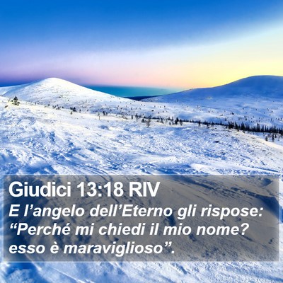 Giudici 13:18 RIV Bible Verse Image