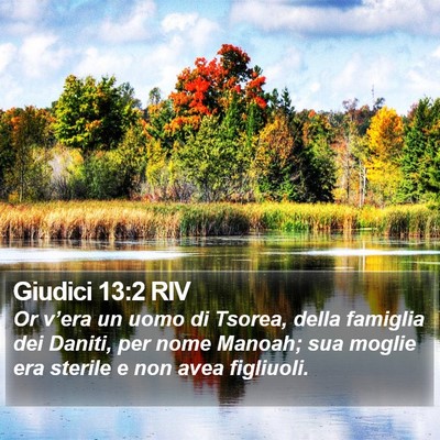 Giudici 13:2 RIV Bible Verse Image