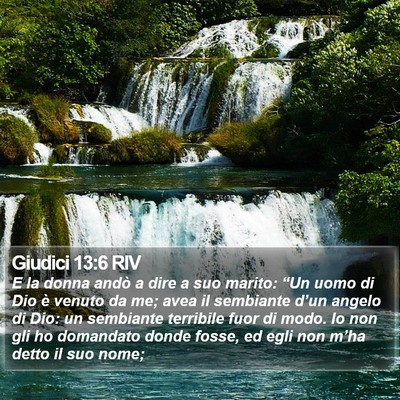 Giudici 13:6 RIV Bible Verse Image