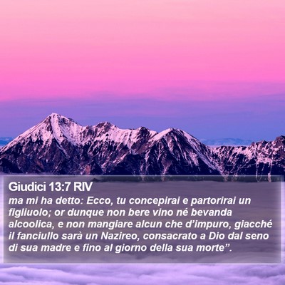 Giudici 13:7 RIV Bible Verse Image