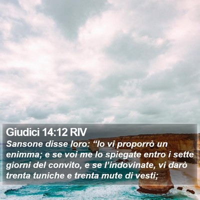 Giudici 14:12 RIV Bible Verse Image