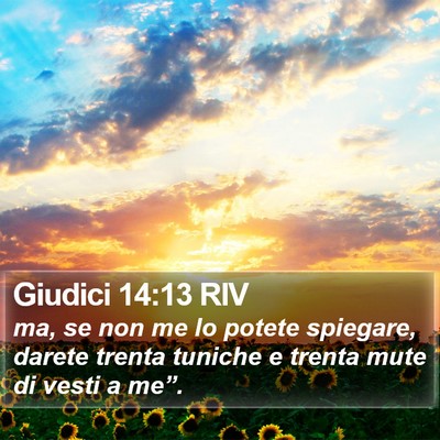 Giudici 14:13 RIV Bible Verse Image