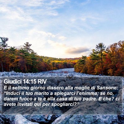 Giudici 14:15 RIV Bible Verse Image