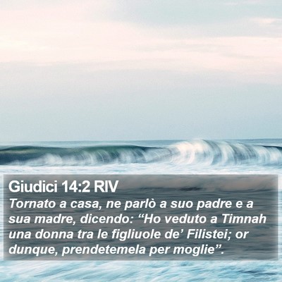 Giudici 14:2 RIV Bible Verse Image