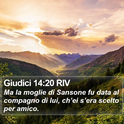 Giudici 14:20 RIV Bible Verse Image
