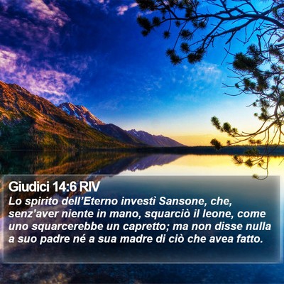 Giudici 14:6 RIV Bible Verse Image
