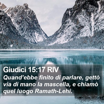 Giudici 15:17 RIV Bible Verse Image