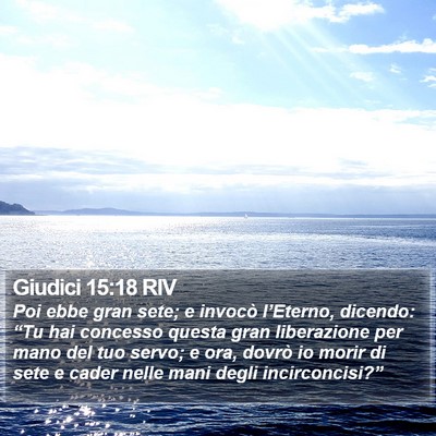 Giudici 15:18 RIV Bible Verse Image