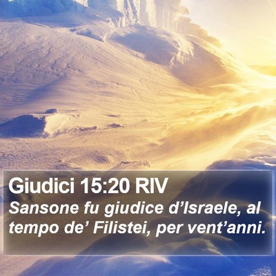 Giudici 15:20 RIV Bible Verse Image