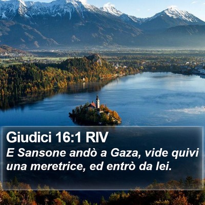 Giudici 16:1 RIV Bible Verse Image