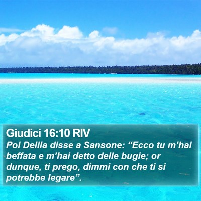 Giudici 16:10 RIV Bible Verse Image
