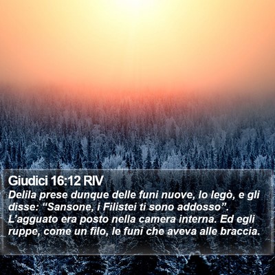 Giudici 16:12 RIV Bible Verse Image
