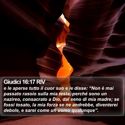 Giudici 16:17 RIV Bible Verse Image