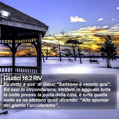 Giudici 16:2 RIV Bible Verse Image