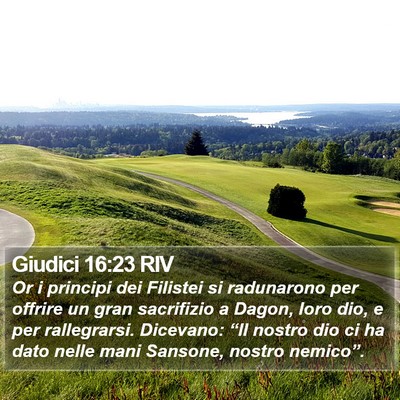 Giudici 16:23 RIV Bible Verse Image