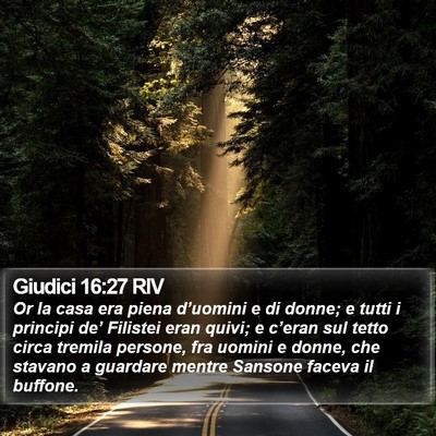 Giudici 16:27 RIV Bible Verse Image