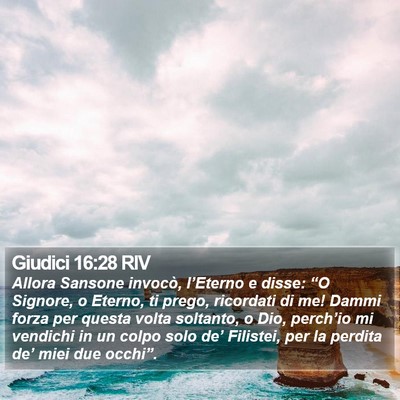 Giudici 16:28 RIV Bible Verse Image