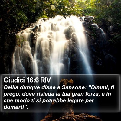 Giudici 16:6 RIV Bible Verse Image