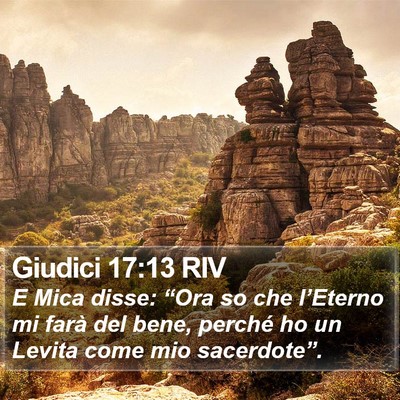 Giudici 17:13 RIV Bible Verse Image