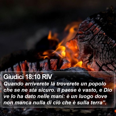 Giudici 18:10 RIV Bible Verse Image