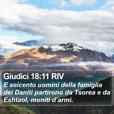 Giudici 18:11 RIV Bible Verse Image