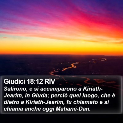 Giudici 18:12 RIV Bible Verse Image