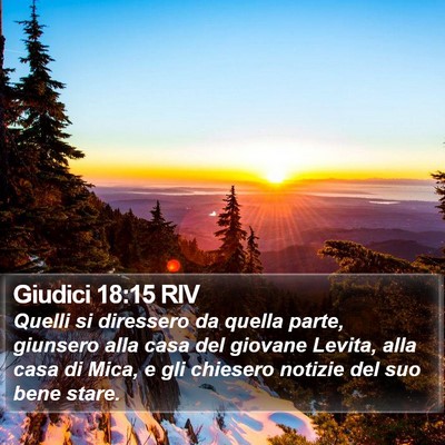 Giudici 18:15 RIV Bible Verse Image