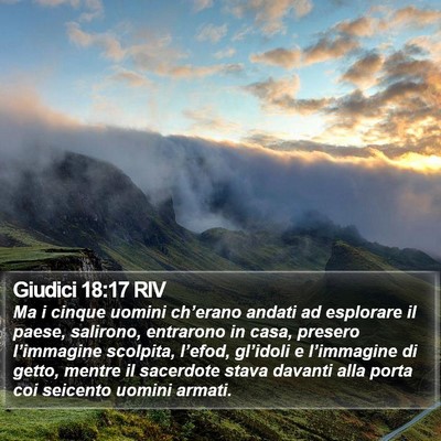 Giudici 18:17 RIV Bible Verse Image