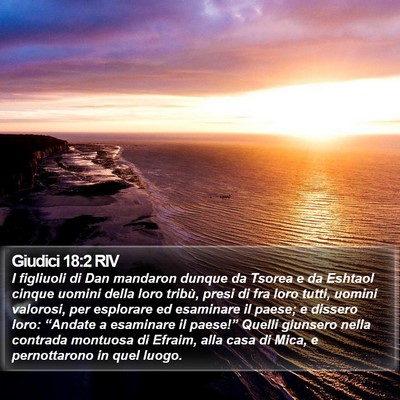 Giudici 18:2 RIV Bible Verse Image