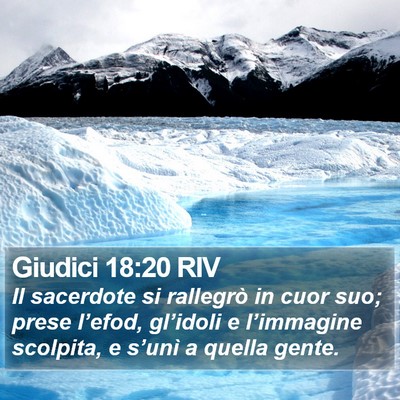 Giudici 18:20 RIV Bible Verse Image